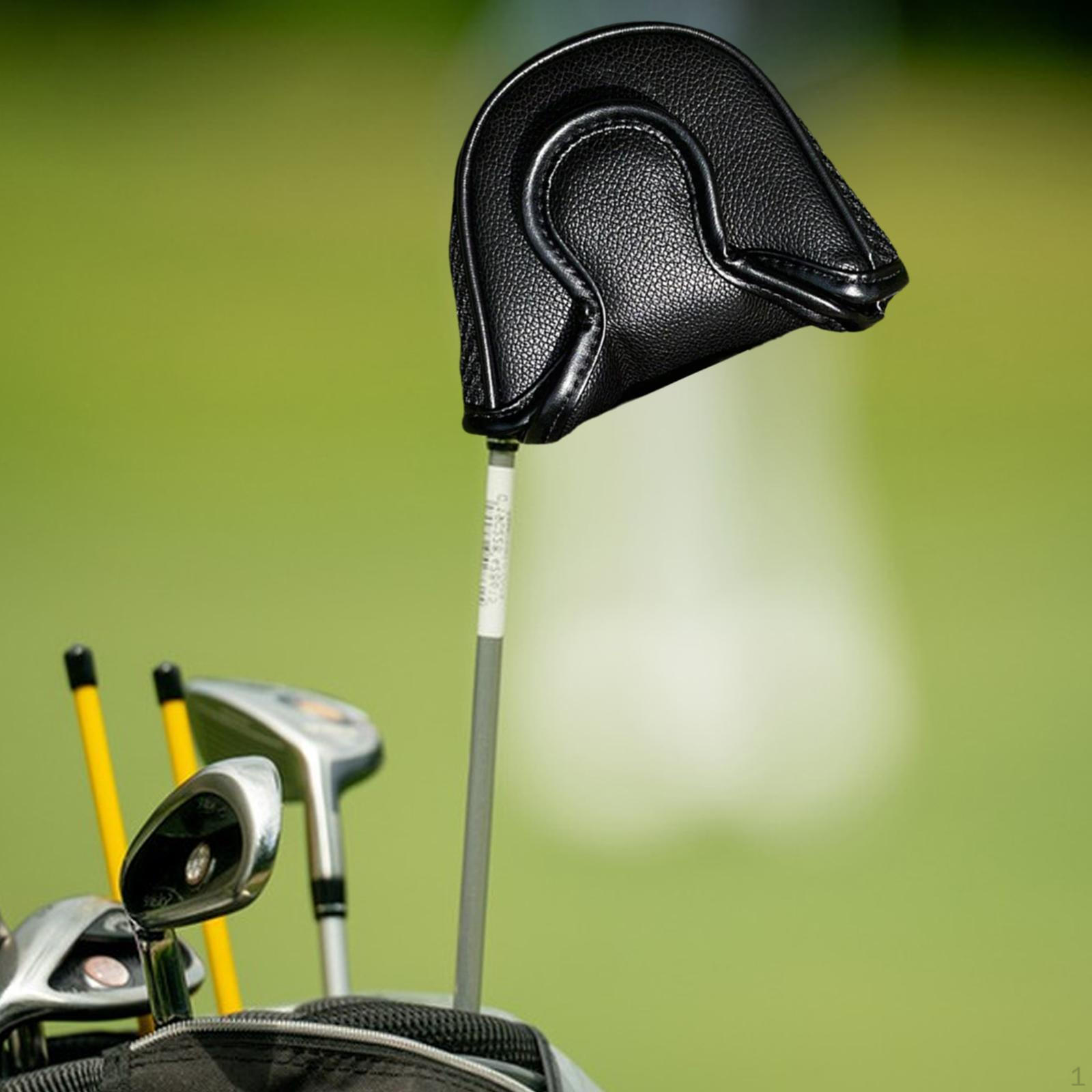 

Чехол для гольф-маллета-паттера для большинства начинающих, водостойкий, тренировочный инвентарь, клуб чёрный