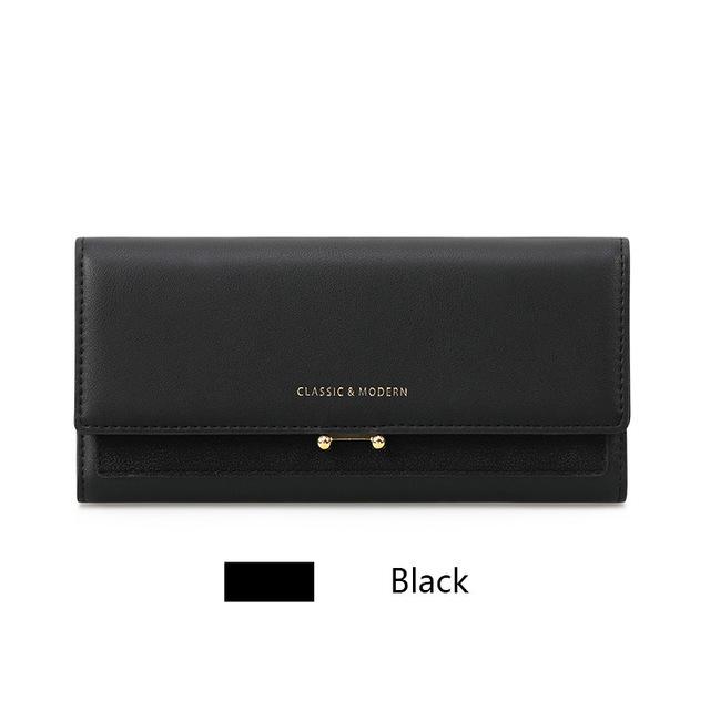 Frauen Lange Brieftasche Luxus Kupplung Große Kapazität Weibliche Geldbörse Dame Telefon tasche Karte Halter Carteras