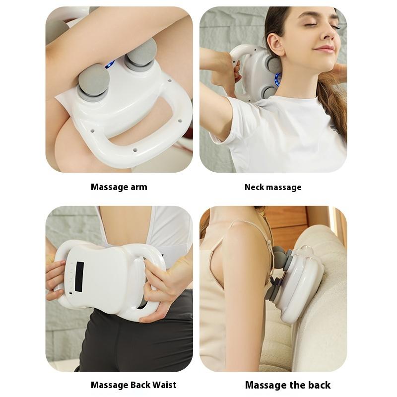 Four-head Fascia Gun Muscle High Power Waist Male And Female Body Relief Cervical Spine Low Back Massager