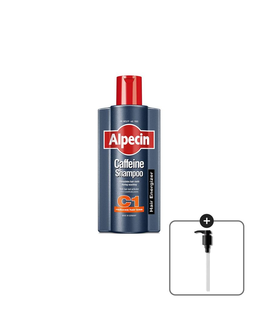 Alpecin Caffeine Shampoo C1 (Hair Strengthening) 600ml + Free Pump