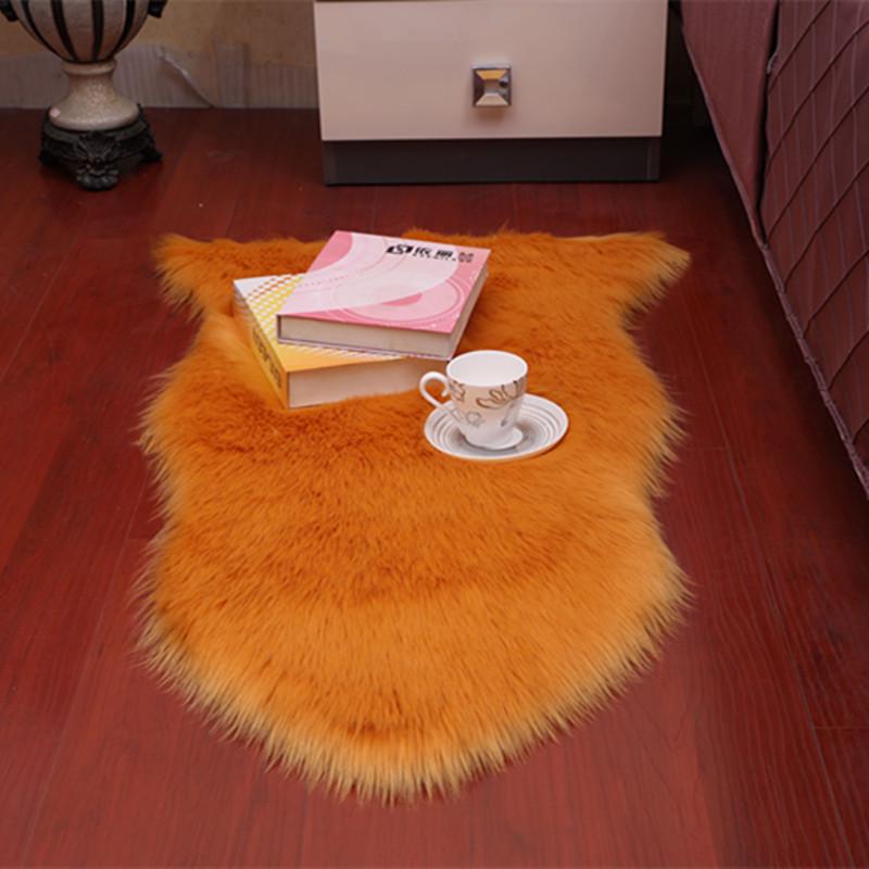 Imitation Australian Wool Plush Carpet Sofa Cushion & Bay Window Mat