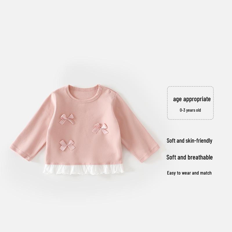 Girls' Lace Sweatshirt - Spring/Autumn Baby/Toddler Stylish Top