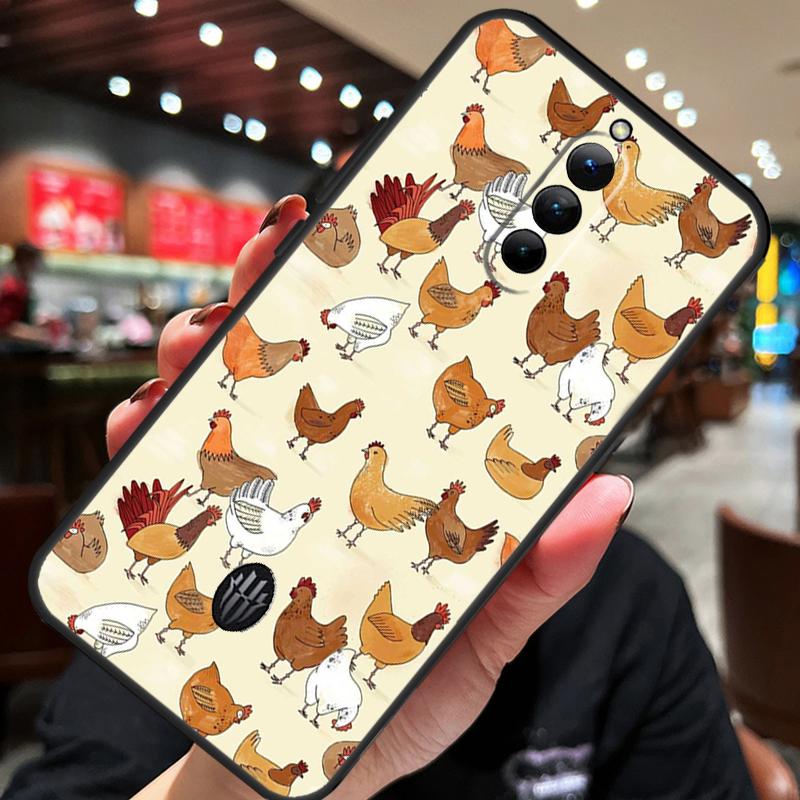Chicken Pattern Case For ZTE Nubia Red Magic 11 10 8 9 8S 9S 10S Pro Plus 10 Air 5G 6R 6 7 6S 7S Pro Cover