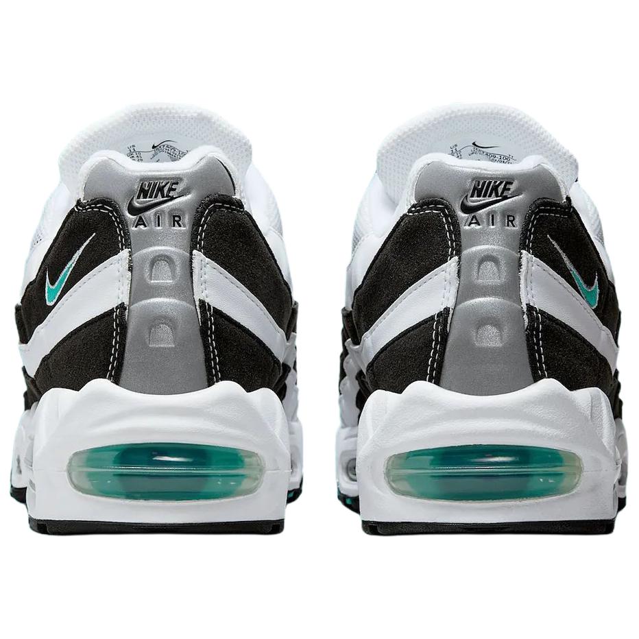 New Nike Air Max 95 Abrasion Resistant Low Top Running Shoes Men's White Black IM7409-100
