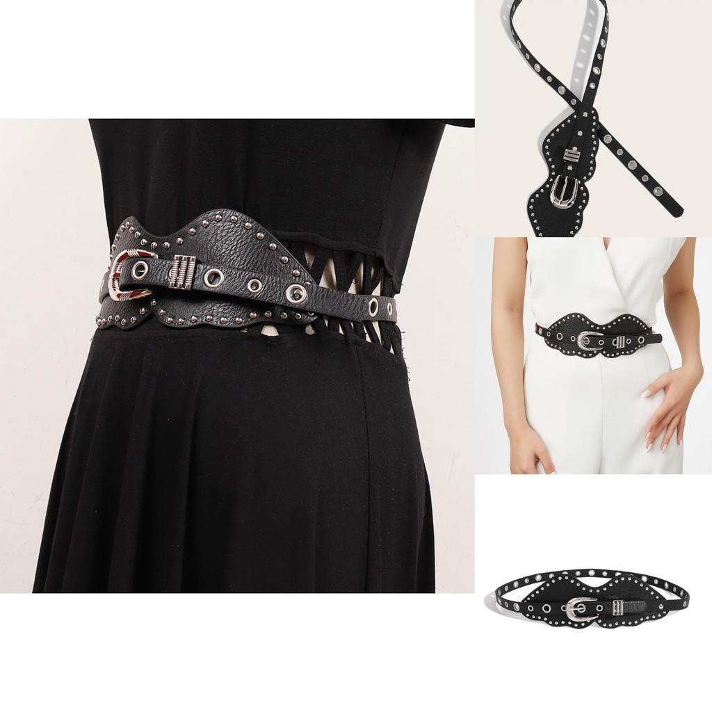 Inspired Faux Leather Belt With Metal Pin Buckle For Daily Streetwear Style