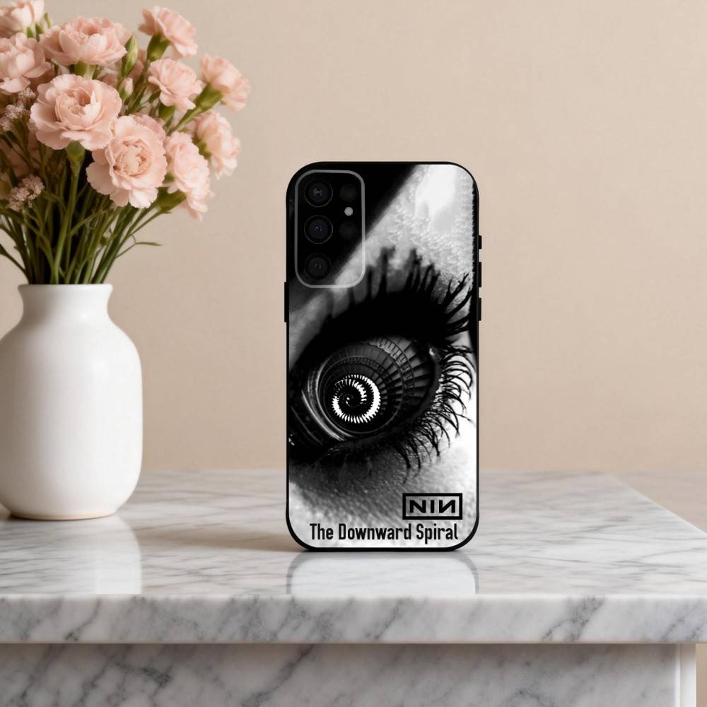 N-Nine I-Inch T-The D-Downward S-Spiral Phone Case For Samsung S25,24,23,22,30,21,10,9,Ultra,Plus,Lite,FE,4,5 G Soft Black Case