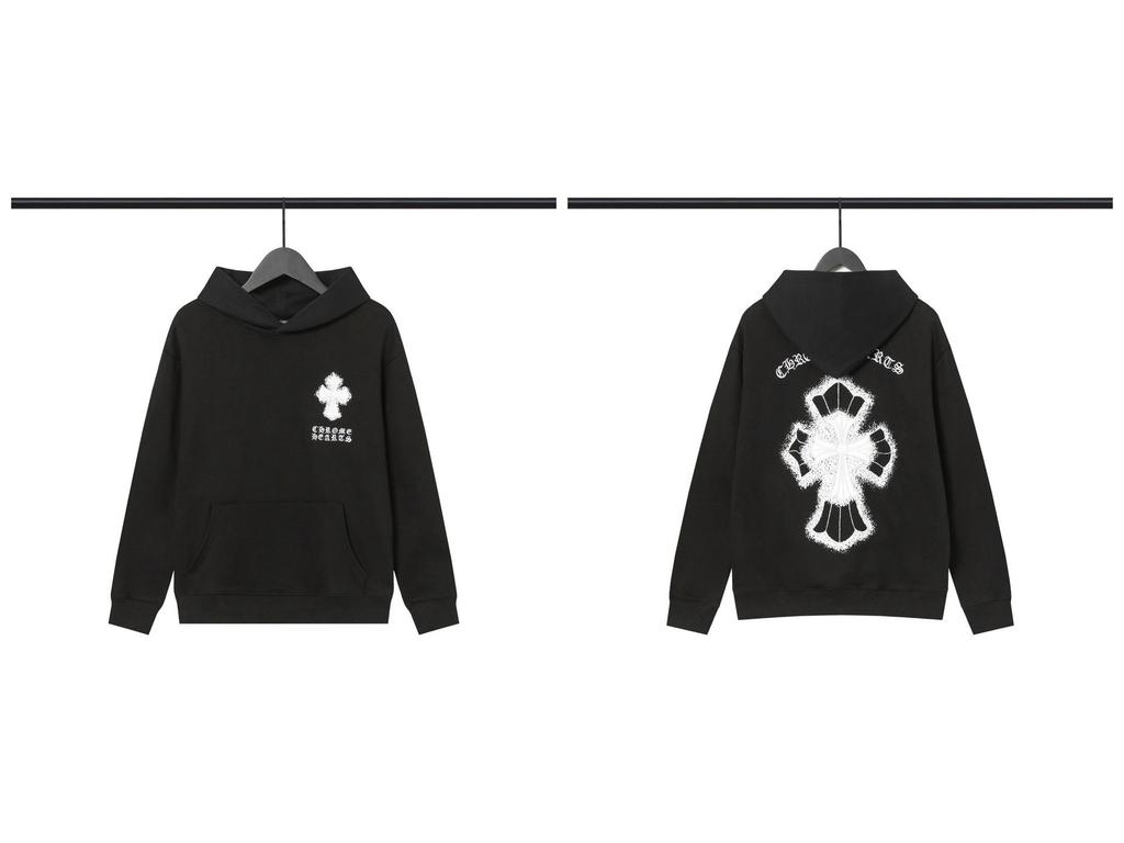 24 Kreuz Hochwertiges Unisex Kapuzenpullover - Herbst/Winter Trendige Amerikanische Marke