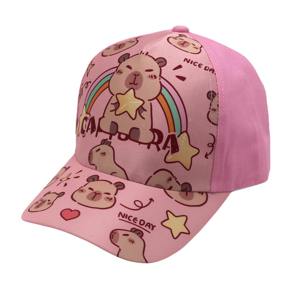 Capibara Themed Baseball Cap for Children - Cute Cartoon Capibara Baseball Cap with Sun Protection
