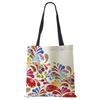 Wishing Girl Print Linen Reusable Shoulder Bags Women Large Tote Bags Fashion Handbags With Customized Printed CLE