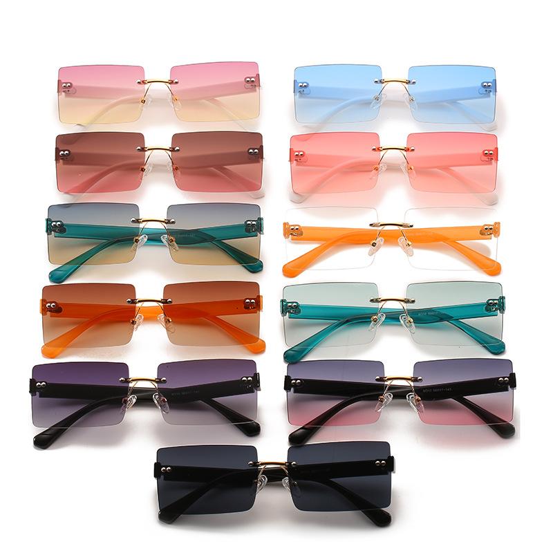 Square Sunglasses, Square Glasses, Personalized Rivet Jelly Sunglasses For Women