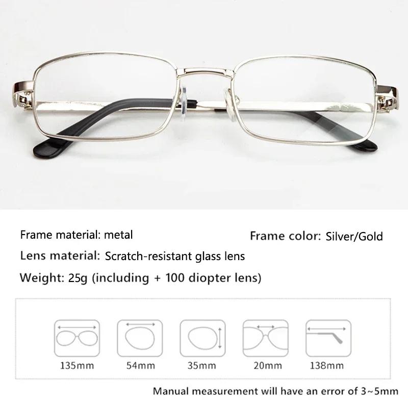 Design Reading Glasses, Women's Full-frame Alloy, Clear HD Lenses, Reading Glasses, Scratch Resistant +0--+4