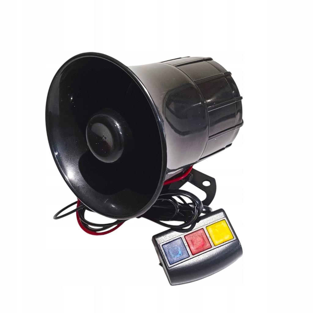3-Ton Car Siren with 12V Panel Strong Horn Police Firefighter Horn