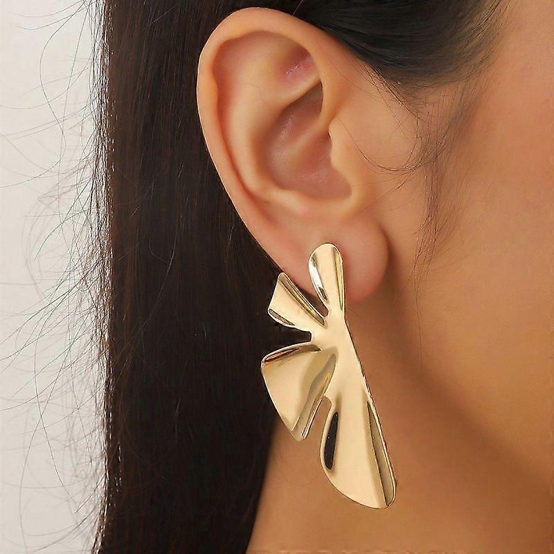 Creative metal sunflower earrings for women summer fashion net red ins temperament niche design earring style 2