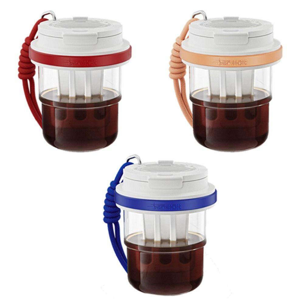 530ml Cold Brew Cup Airtight Lid Leakproof Teacup Drink Mug Coffee Cup  Outdoor Use