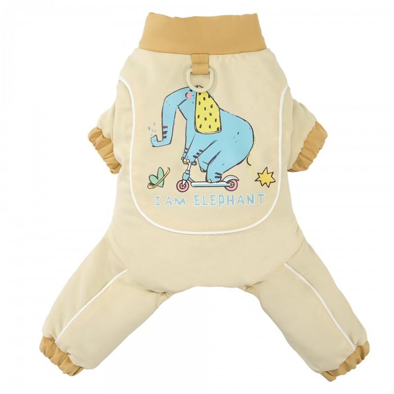 Winter Dog Four-Legged Cotton Coat Cartoon Print Pet Warm Outfit Small To Large Breeds