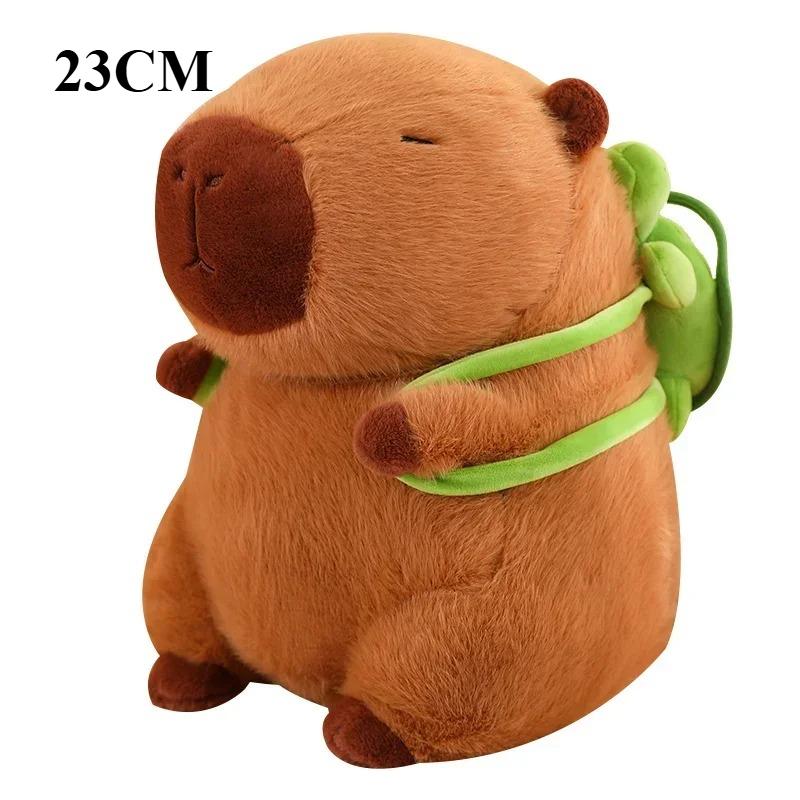 Capybara Plüschtiere Kawaii Stofftiere Anime Orange Capibara Schildkröte Rucksack Kapibala Weich Niedlich Kinder Spielzeug Geburtstag Weihnachtsgeschenk
