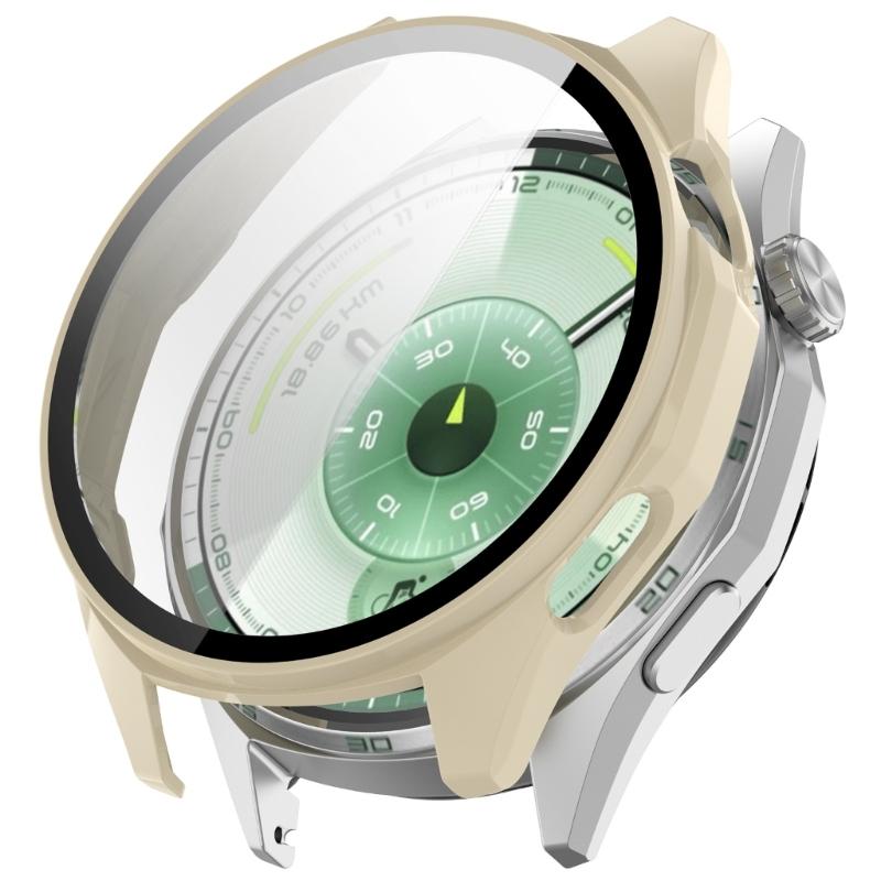 Smartwatch Cover Shell Case with Tempered Glass Film Screen Protector Cover for GT6 46MM Scratchproof Watch Case