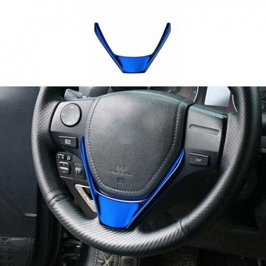 For 2014-2018 Toyota Corolla Blue Titanium Console Steering Wheel Cover Trim