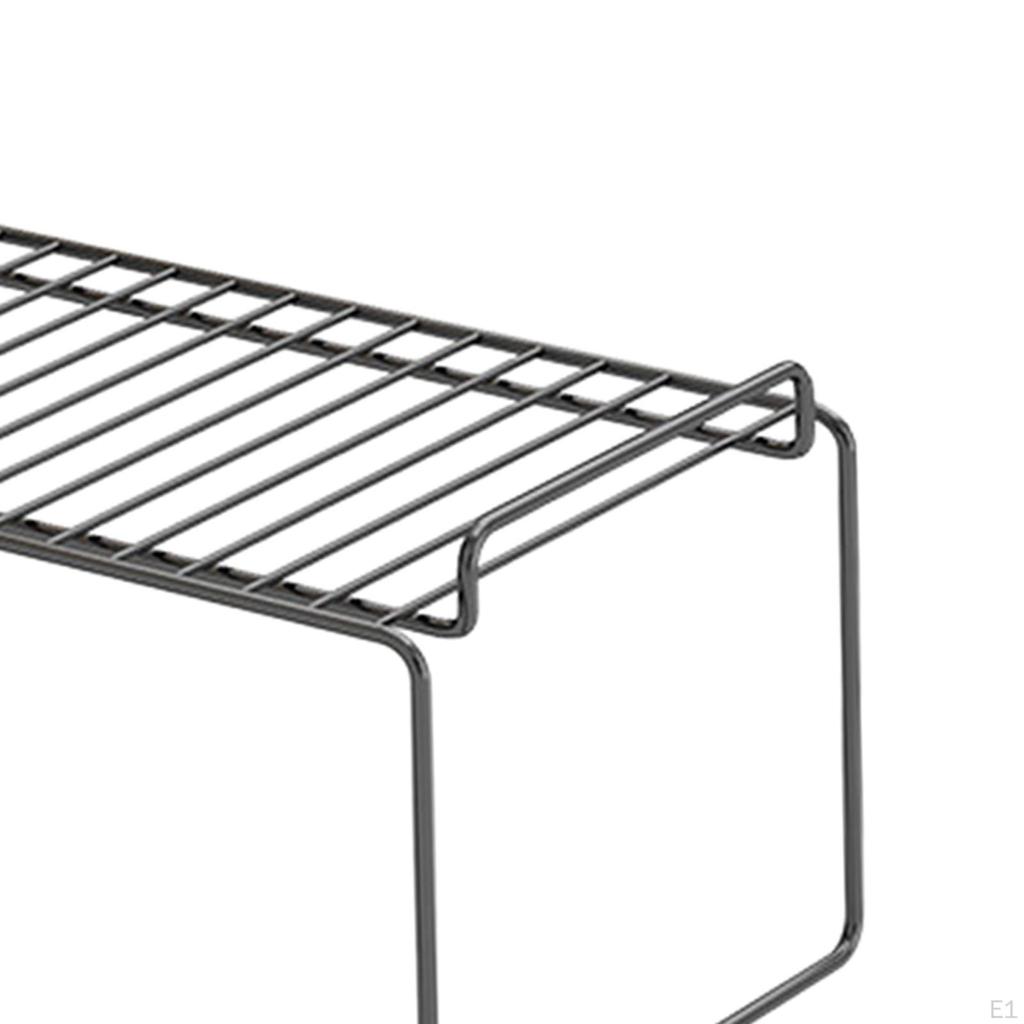 Cabinet Basket Organizer Sturdy Iron Kitchen Counter Shelf Spice Seasoning Rack for