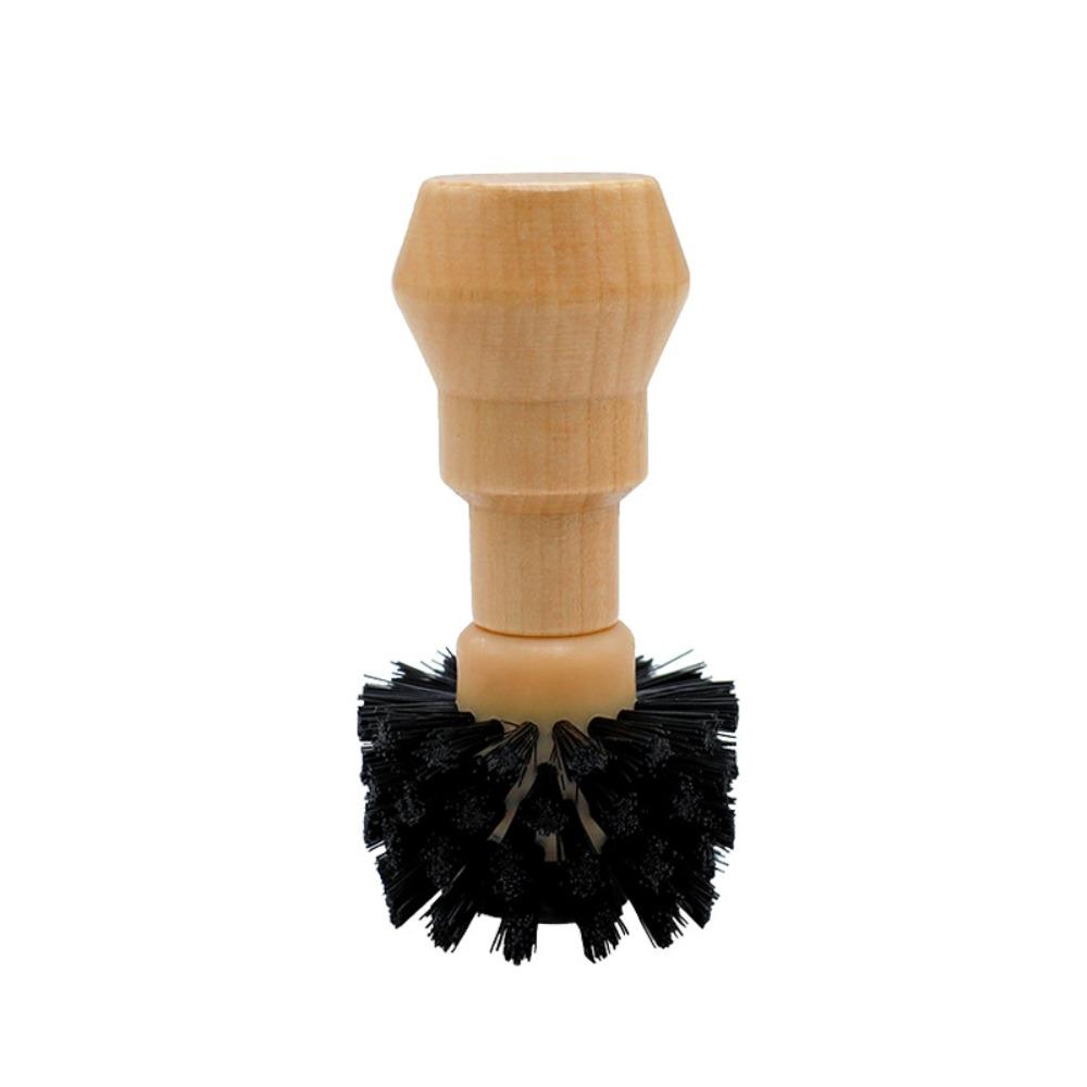 Residual Powder Sweep Portafilter Cleaning Brush Wooden Handle Barista Brush Espresso Machine
