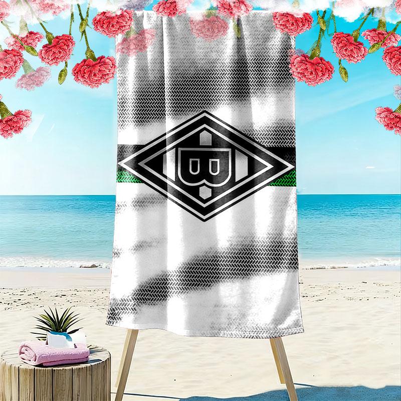 Gladbach FC Print Beach Towel, Large Soft Quick Dry Towel for Beach Camping Swimming