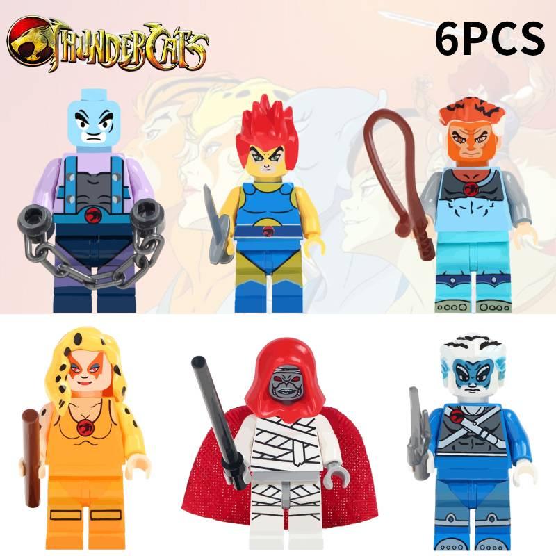 Interlocking Tiger Warrior Cat Thunder Cat Building Toy Abs Plastic 38 Pieces 4.5cm