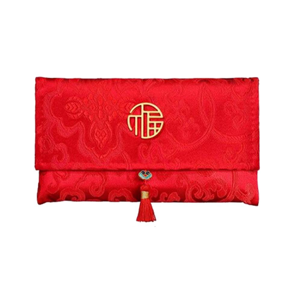 Traditional Wedding Red Wallet Chinese Style Children's Money Bag  Spring Festival Supplies