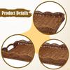 Hand Woven Imitation Rattan Serving Tray with Handles for Breakfast, Drinks, Snack Dining/Coffee