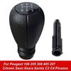 Alavanca de mudança de marcha de 5 velocidades, substituição para peugeot 207 citroen saxo xsara xantia c2 c3 c4, acessórios de carro, transmissão manual