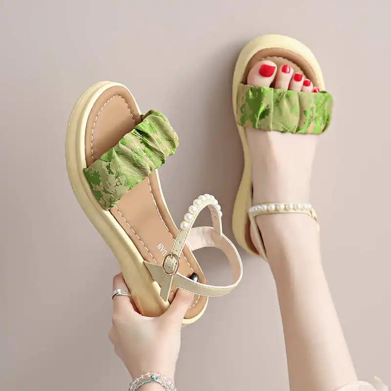 Fashion Thick Heeled Playform Shoes Luxury Women Slippers Flip Flops For Shower Sport Sandals Women Sneakers Low Prices Cheap
