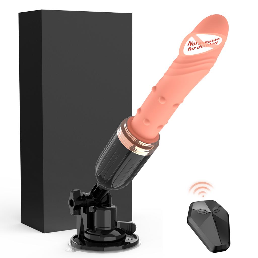 3 In 1 Telescopic Vibrator Realistic Thrusting Dildo with Heating Automatic Sex Machine for Women Vagina Massager Female Sex Toy