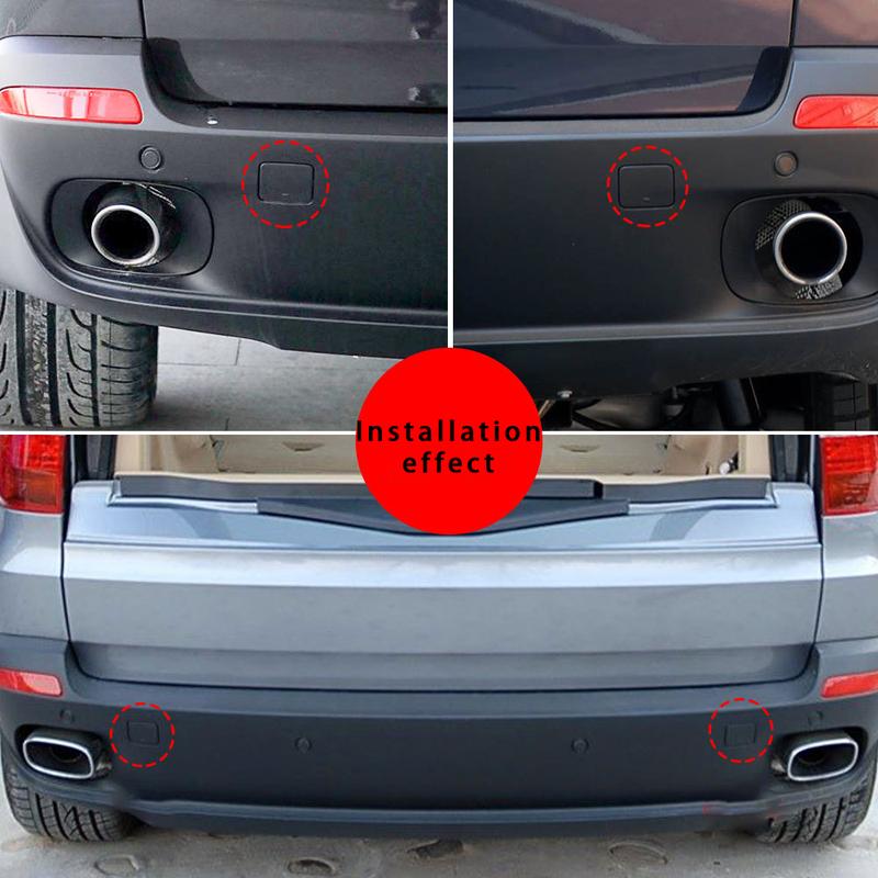 For BMW X5 Rear Bumper Left And Right Trailer Covers E70 Rear Bumper Towing Hook Hole Cover Plate 51127158447  2017-