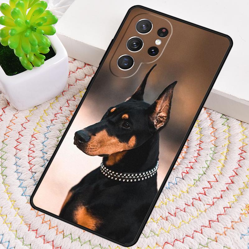 Animals Doberman Dog Phone Case for Samsung Galaxy Note 10 Pro S26 Ultra S23 S24 FE S25 S21 S22 PLUS Shockproof Cove