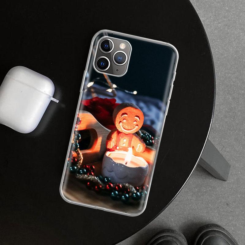 

Милый Человек-Печенька Чехол для Телефона для iPhone 11 12 13 Mini 14 15 Plus 16 Pro Max 17 Air 7 8 + SE Арт Индивидуальный Fundas 11 12 13 M iPhone 13 Mini