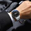 Men's Fashion Trendy Double Calendar Dial Quartz Watch Calendar Night Light Waterproof Watch