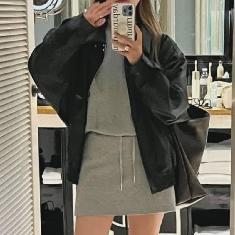 Damen Retro PU Lederjacke - 2024 Herbst Kurzer Stil