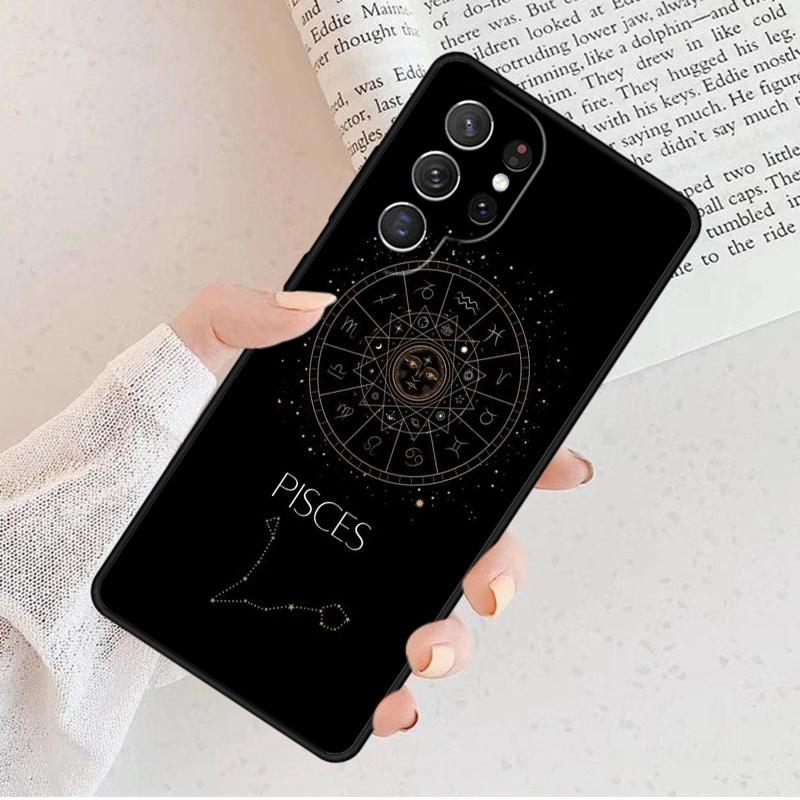 Zodiac Signs constellations Phone Case For Samsung Galaxy S25 S23 S30 S8 S21 S20 FE S24 S22 Note 10 20 S8 Plus lite Ultra