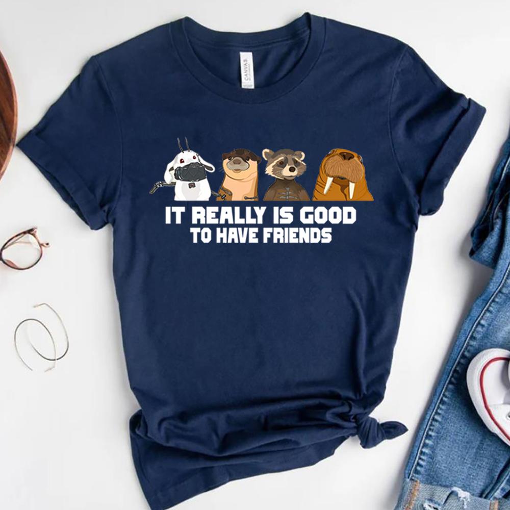 

Футболка Lylla Rocket Teefs Floor Футболка в стиле Galaxy Guardians Футболки Raccoon Rocket Футболки Cute Friends Matching Tees Топы GoTG3 S темно-синий
