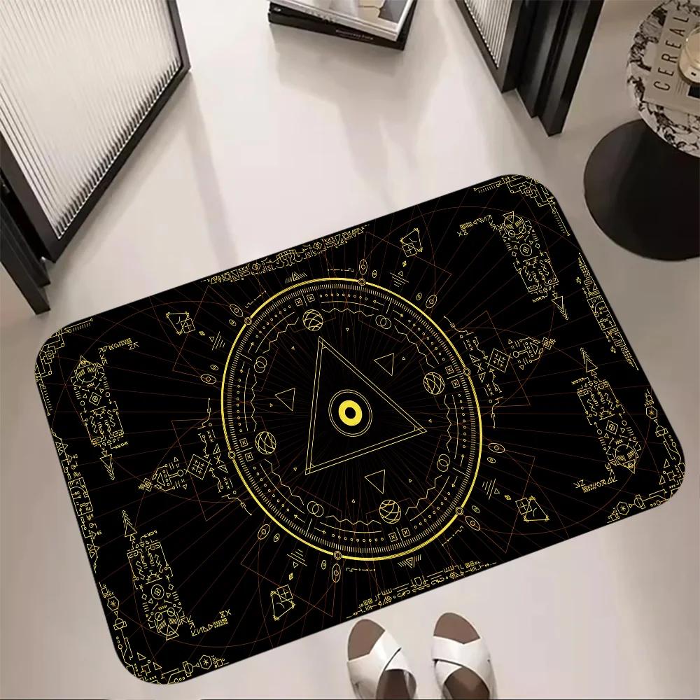 

Non Slip Bedrooom Kitchen Carpet Ouija Boards Doormat House Entrance Mat Floor Mats Super Absorbent Bathroom Rug Balcony Rugs 40X60cm