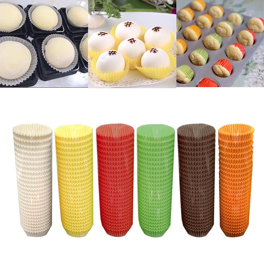 600 Pieces Baking Cups Liners Color Decorative Cupcake Cases Paper for Birthday Wedding