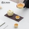 Nanshan Xiansheng Portable Gilded Ceramic Travel Tea Set (One Pot, Two Cups)