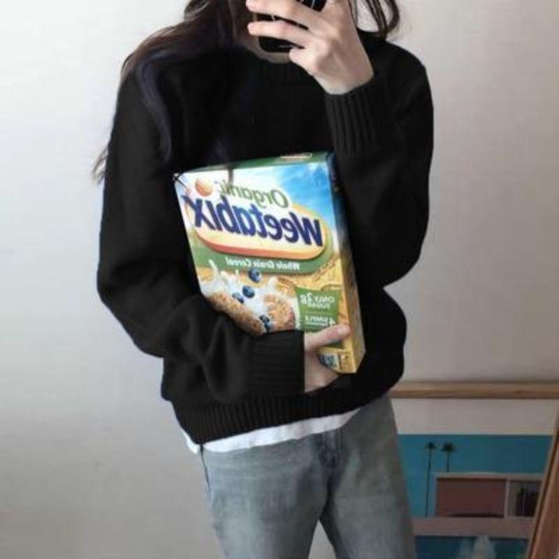 

Осенне-зимний мягкий липкий свитер, женский толстый свободный свитер с капюшоном, ленивый стиль, вязаный свитер для верхней одежды S чёрный