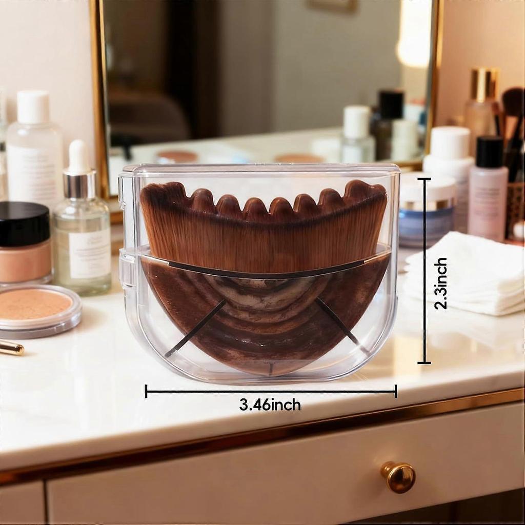 Lymphatische Konturen Gesichts-Pinsel, Manueller Gesichts-Pinsel für Lymphdrainage, Natürliche Make-up-Pinsel mit Haltbaren Weichen Borsten, Hypoallergener Ergonomischer F