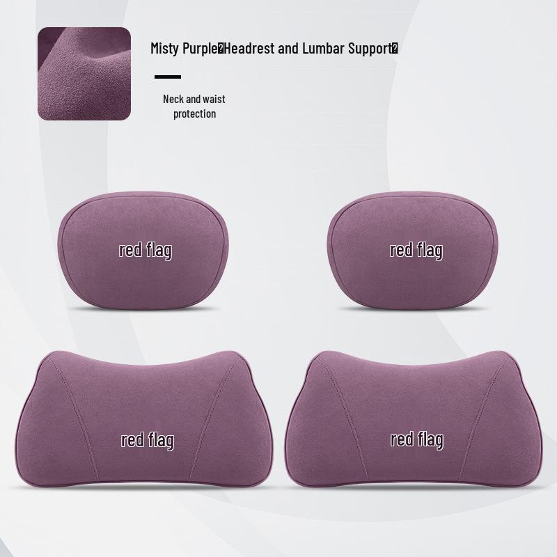 Car Headrest Neck Pillow & Lumbar Support Cushion for Hongqi H5, HS5, H7, H9, HS3, QM5, LS7