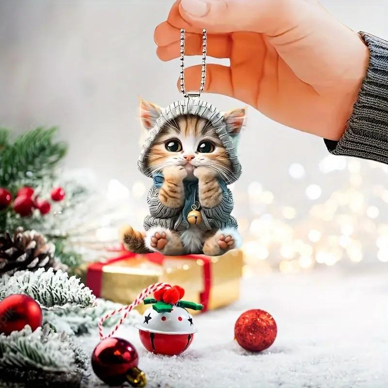 Charming Acrylic Decorative Pendant Ideal For Car Accessories And Christmas Ornaments