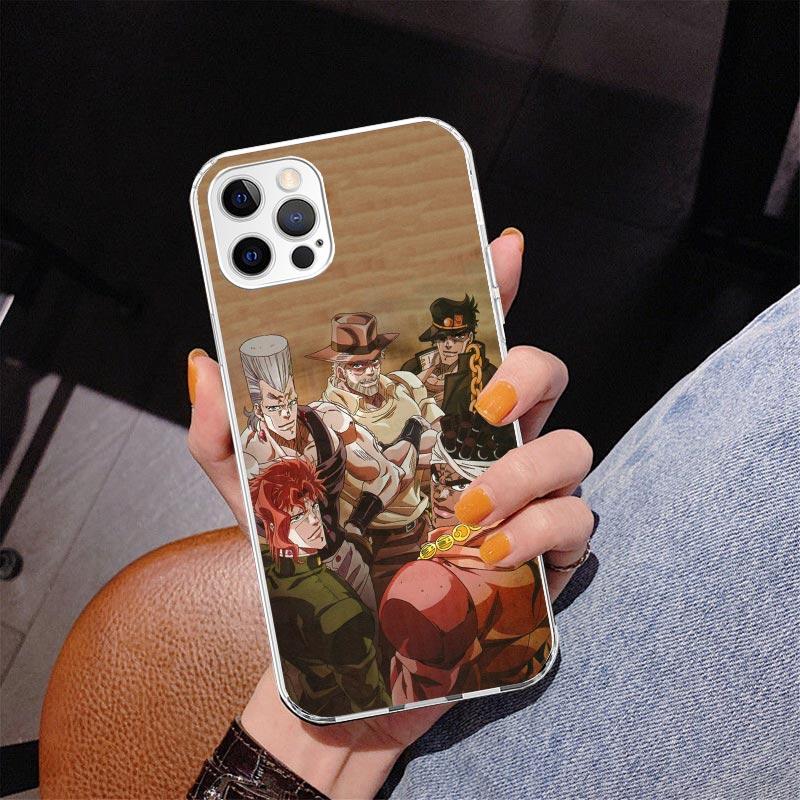 JoJo's Bizarre Adventure Stardust Crusaders Phone Case For iPhone 17 Air 16 Pro Max 16E 15 + 14 Plus 11 12 13 Mini 7 8 SE Gift P