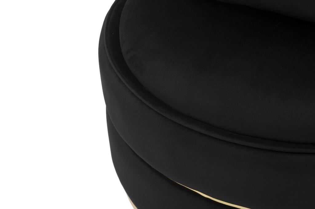 Sessel Paris Space Black Gold Cm Ø 84X72