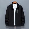 Autumn and Winter Fleece Fleece Jacket for Men with Fleece Cardigan Casual Outdoor Loose Stand Collar Thermal Jacket