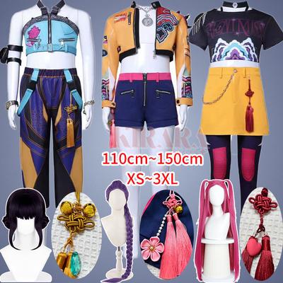 Zoey Mira Rumi Cosplay Costume Wig Demon Hunters Role Play Adult Kids KPop Party Carnival Outfits Comic Con Halloween Costumes