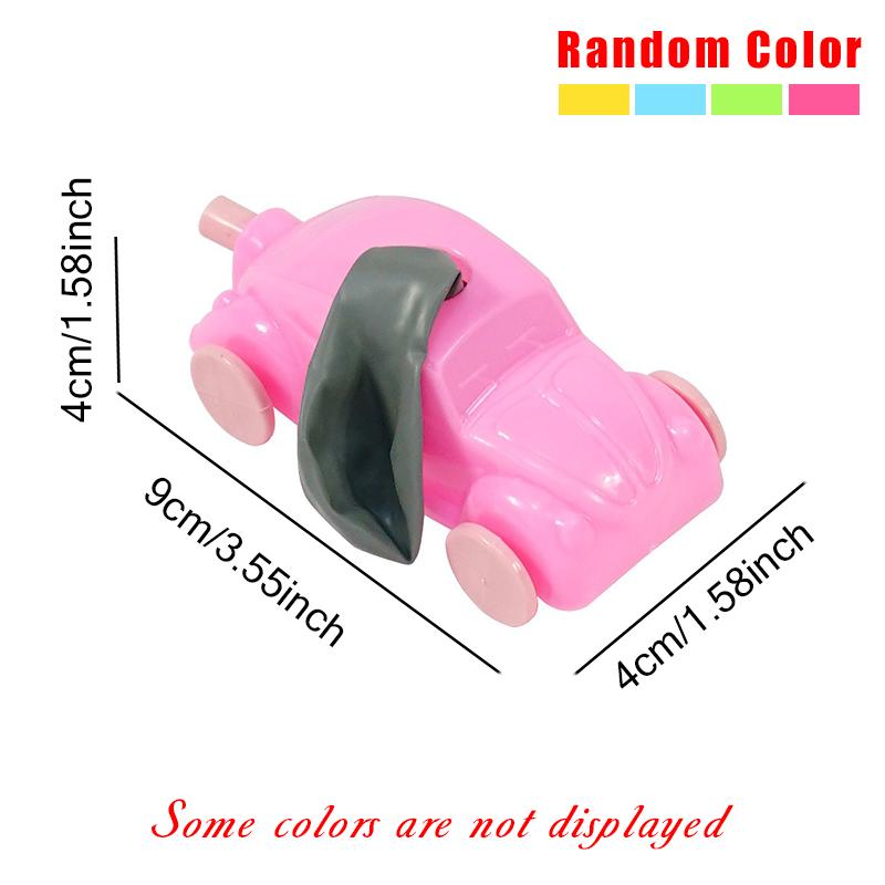 1/3/6PCS Mixed Colorful Blowing Air Running Car Models Ornament Balloon Recoil Cars Creative Festival Gifts Party Game Props ZYF